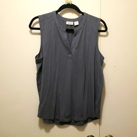 Sigrid Olsen V neck blouse. Sz LG - Picture 1 of 6